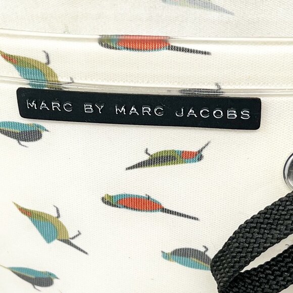 Marc Jacobs Rain Boots Tall Rubber White Multicolor Bird Print. Size 5.5 - Picture 8 of 16